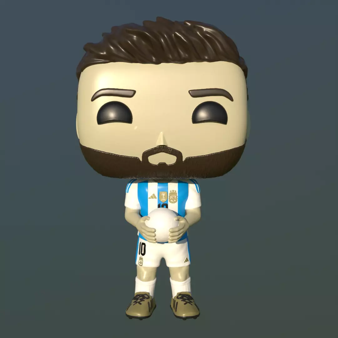 Messi Copa America 2024 3D print model