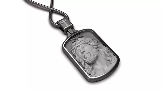 Jesus statue pendant