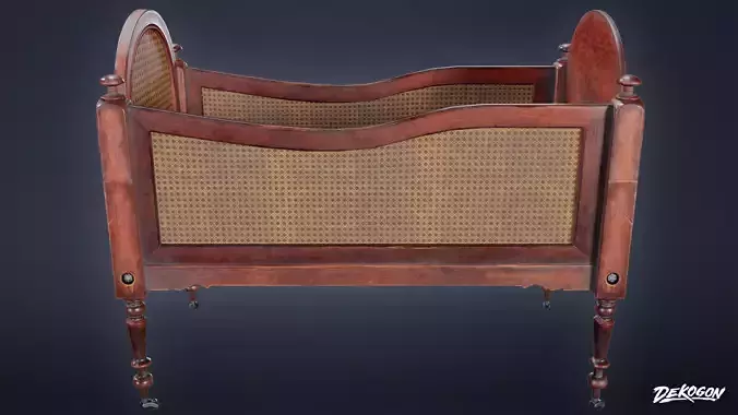 ATTIC - Baby Bed 01 - LOW POLY