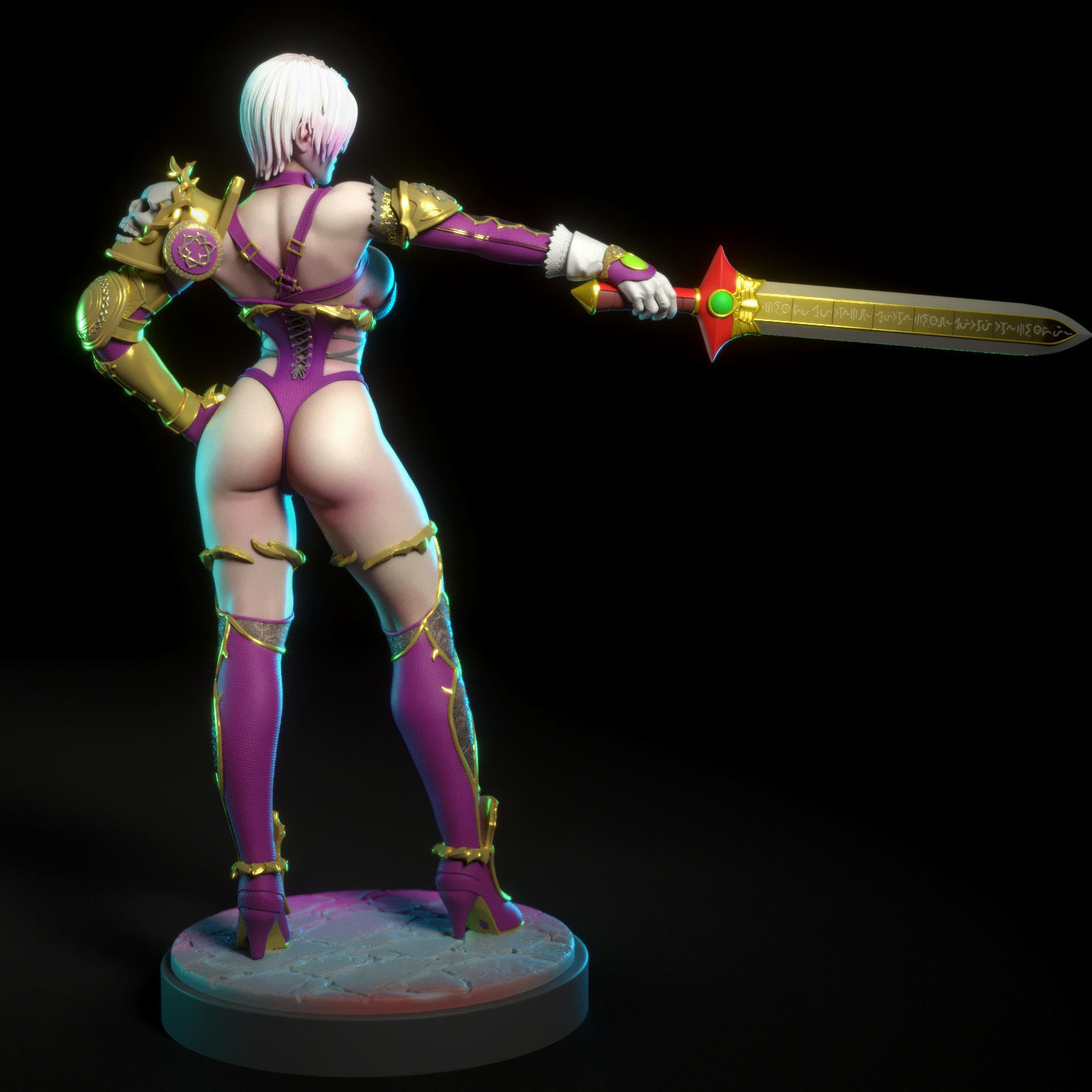 Ivy Valentine from Soul Calibur 3D print model_5