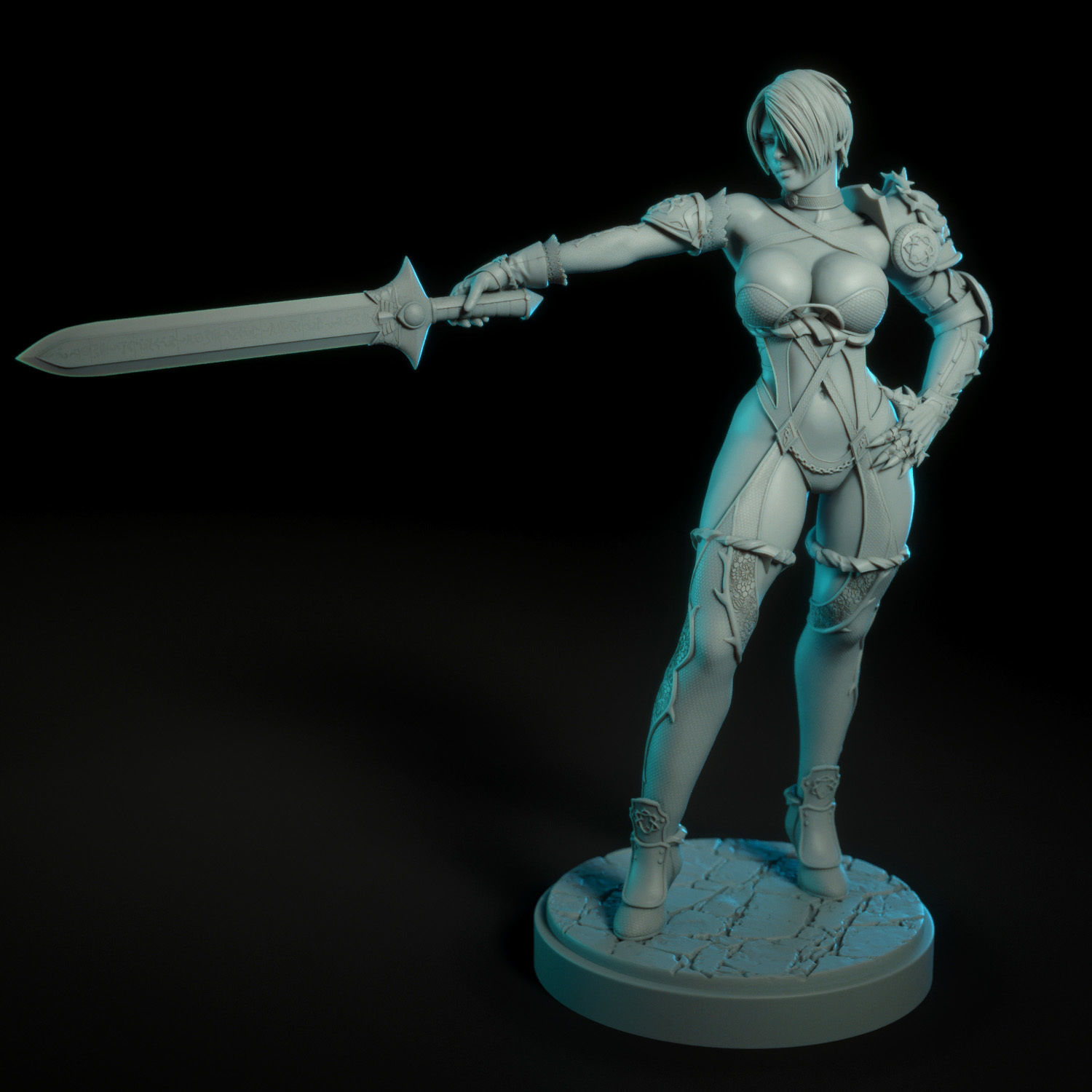 Ivy Valentine from Soul Calibur 3D print model_12