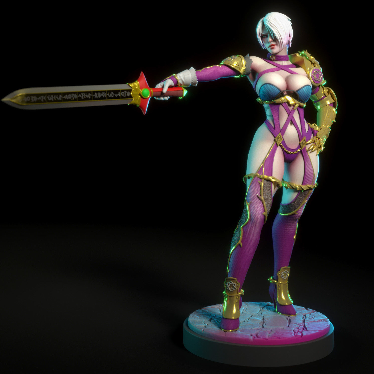 Ivy Valentine from Soul Calibur 3D print model_1