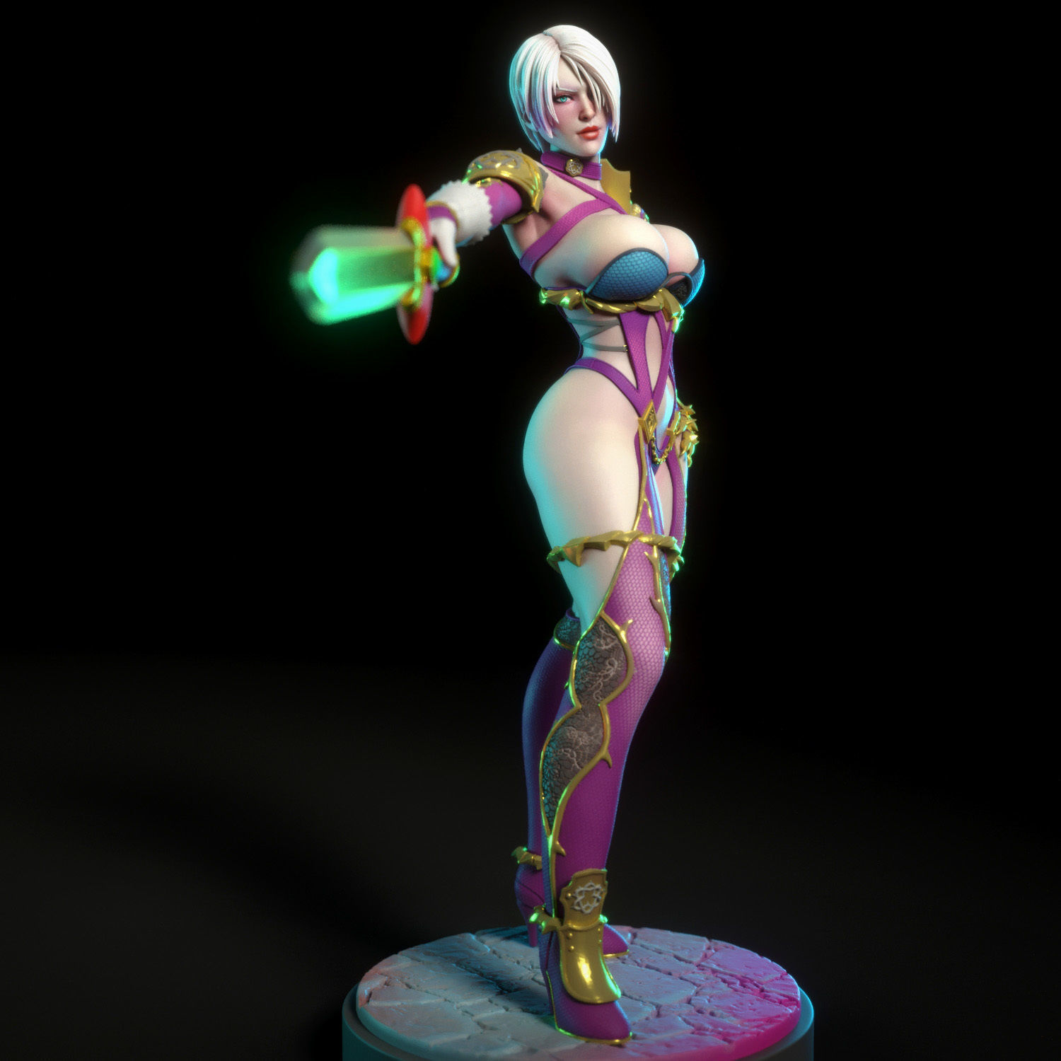 Ivy Valentine from Soul Calibur 3D print model_3