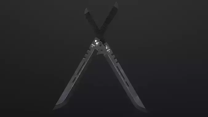 Soshiro Hoshina Katana Sword from Kaiju No 8 PBR Low-poly 3D model