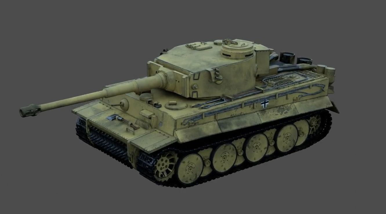 Tiger H1 Model Animated 3D model_5