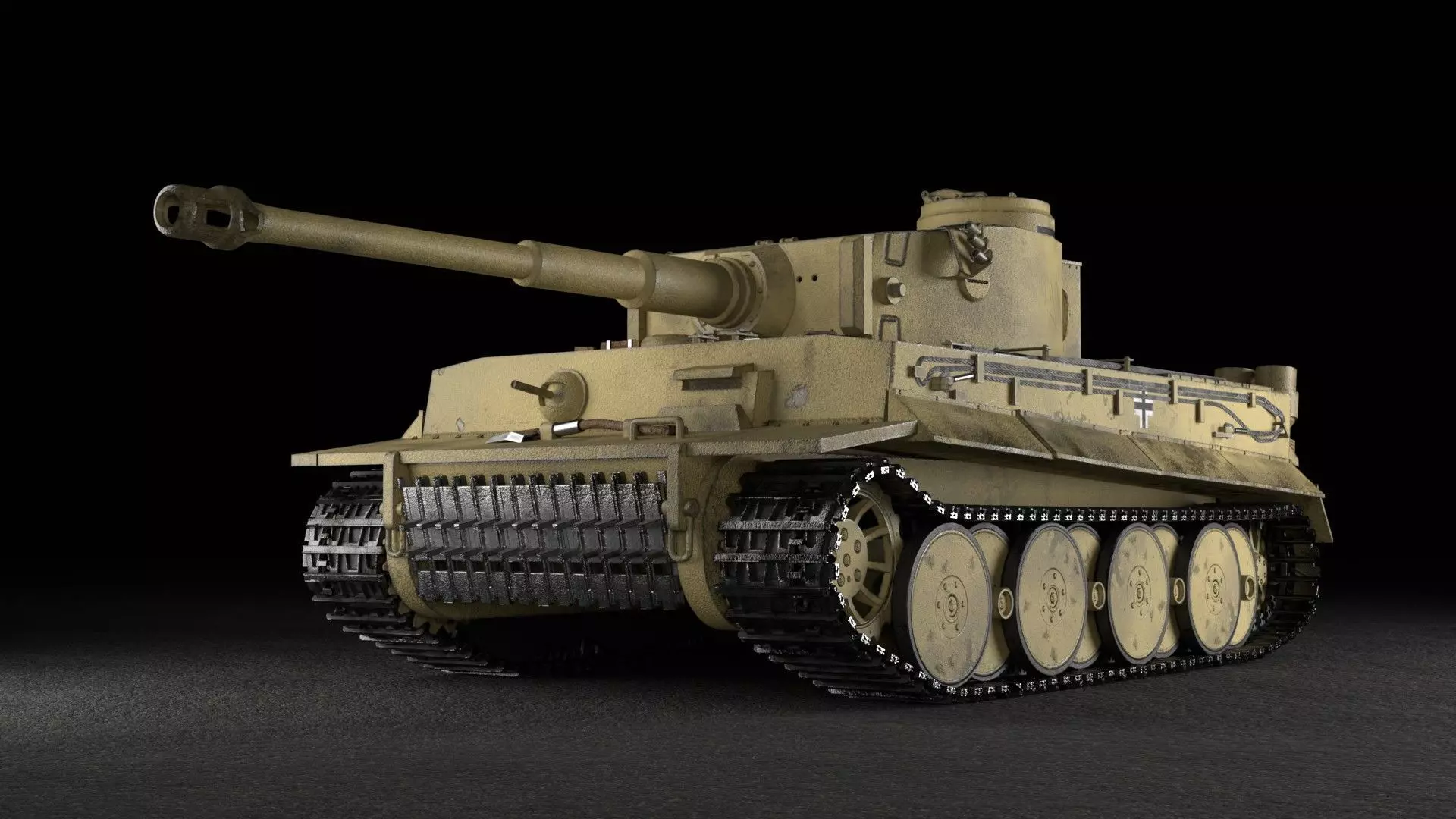 Tiger H1 Model Animated 3D model_0