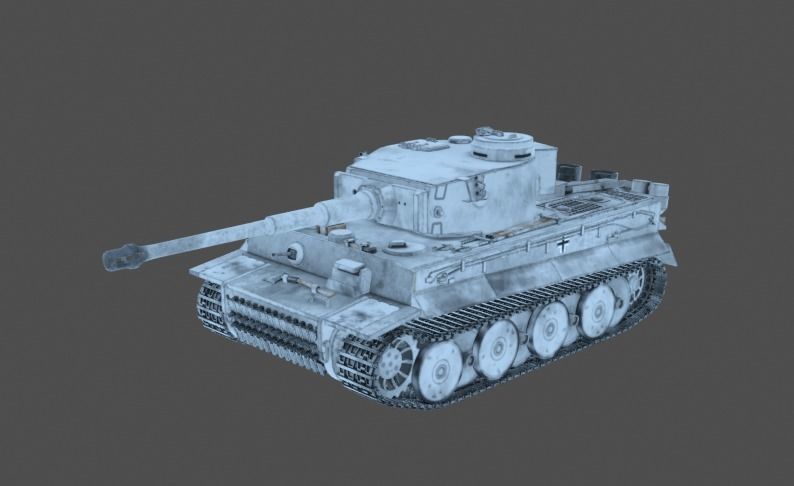 Tiger H1 Model Animated 3D model_6