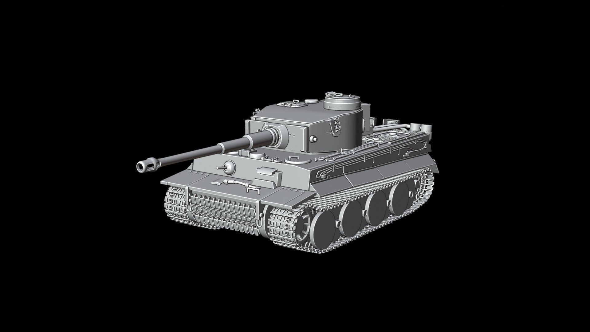 Tiger H1 Model Animated 3D model_4