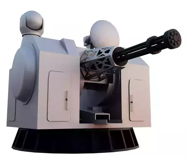 Type 1130 CIWS Free low-poly 3D model