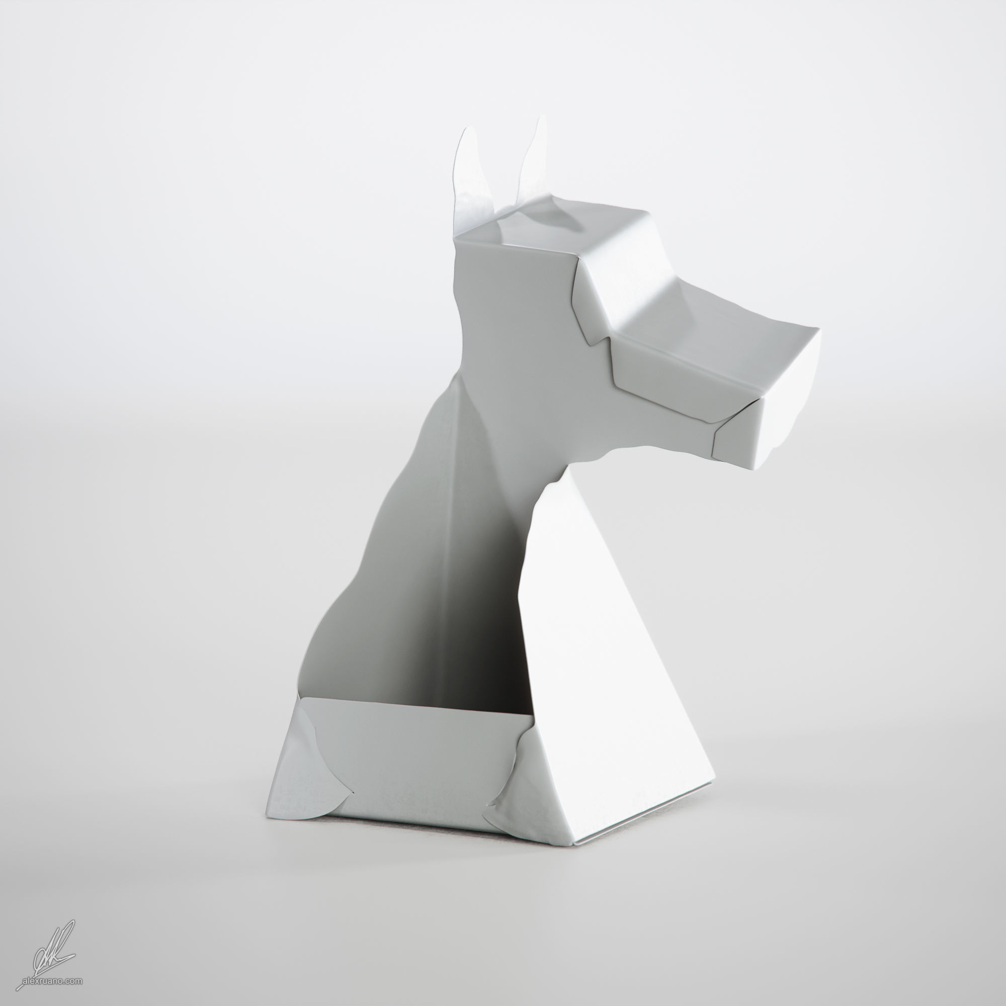 Thinky the Dragon - Optical Illusion 3D model_6