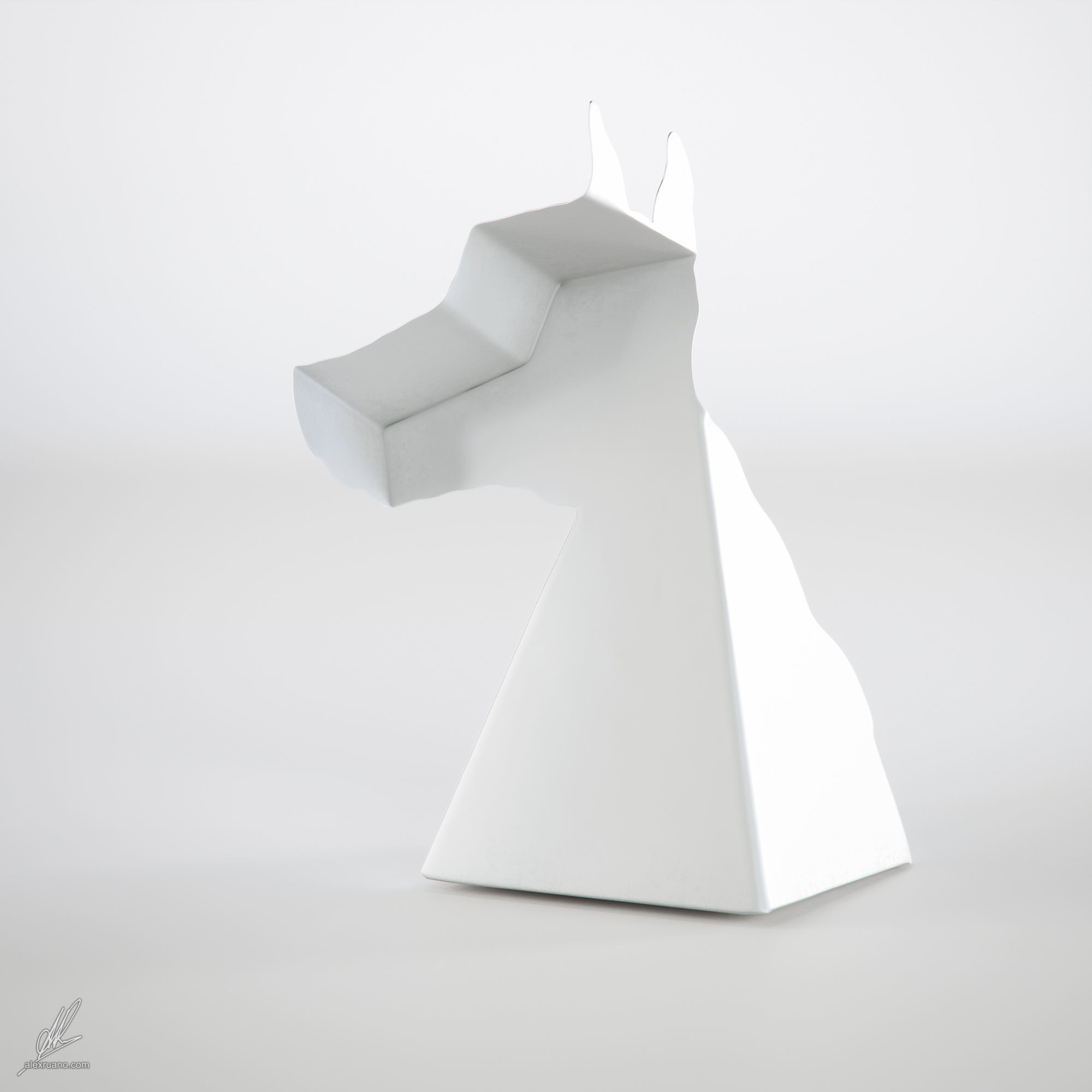 Thinky the Dragon - Optical Illusion 3D model_5