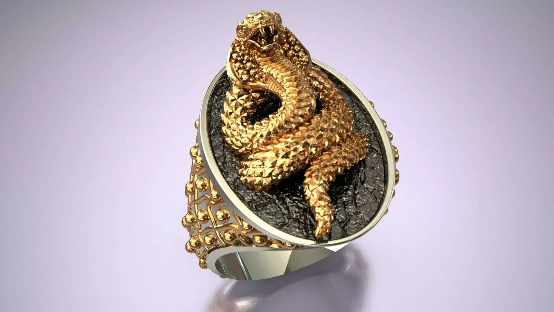 Snake Gift Ring 3D print model