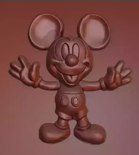 3d sculpture of Mickey Mouse 