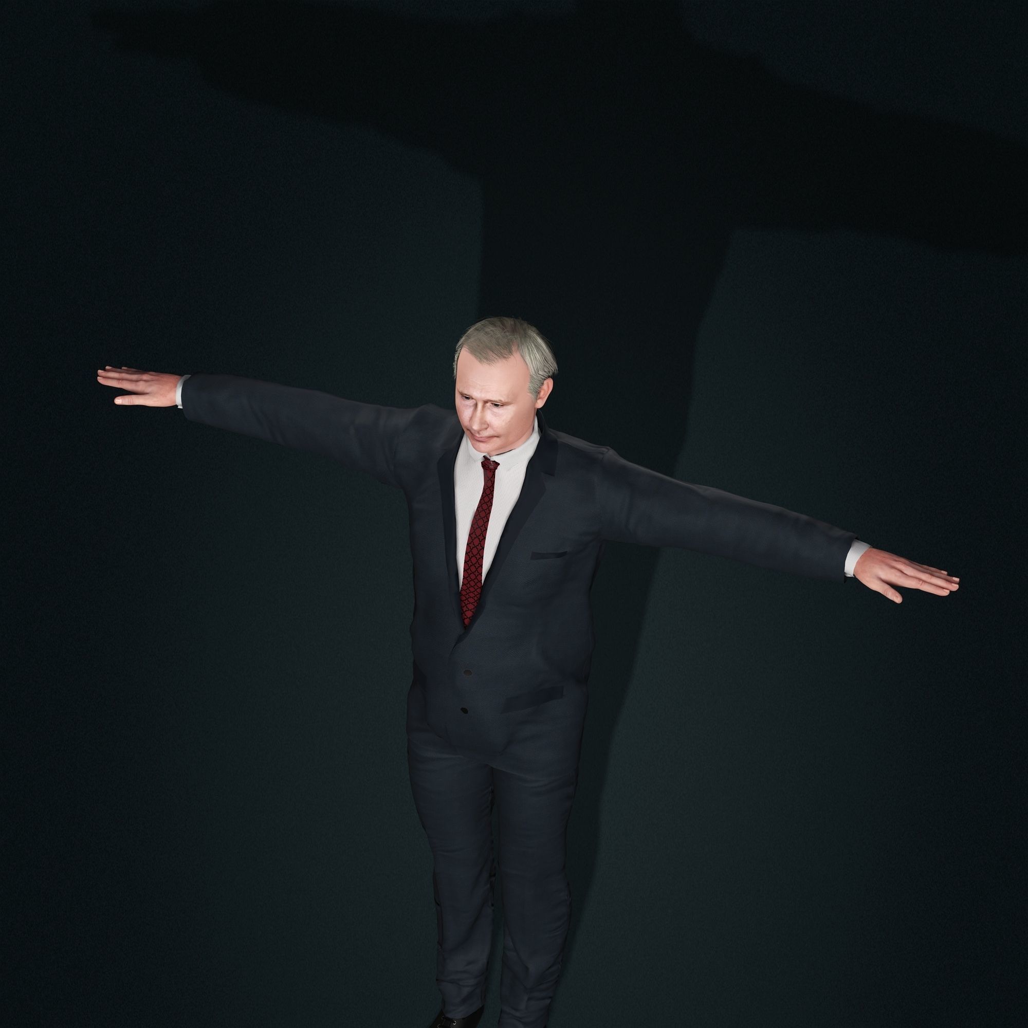 3D model Vladimir Putin 3D Model - Hyper Realistic - Low Poly VR / AR ...