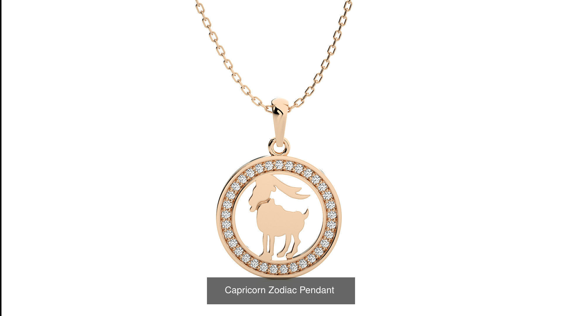 12 Zodiac Astro Horoscope Pendant Necklace  3D Model Collection_12