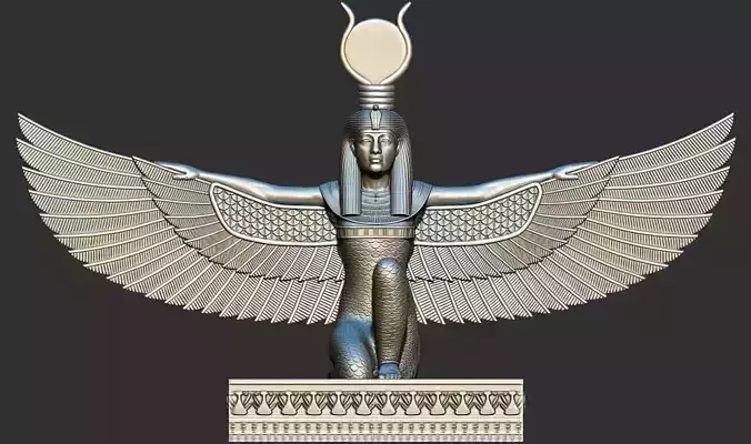 Goddess Isis 3D Printable model version 2