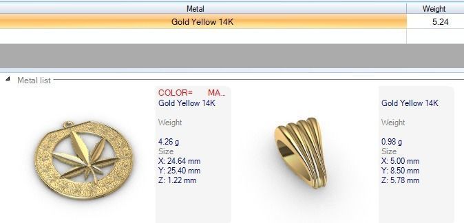 Cannabis leaf marijuana hemp ganja Pendant Necklace Jewelry 3D print model_9