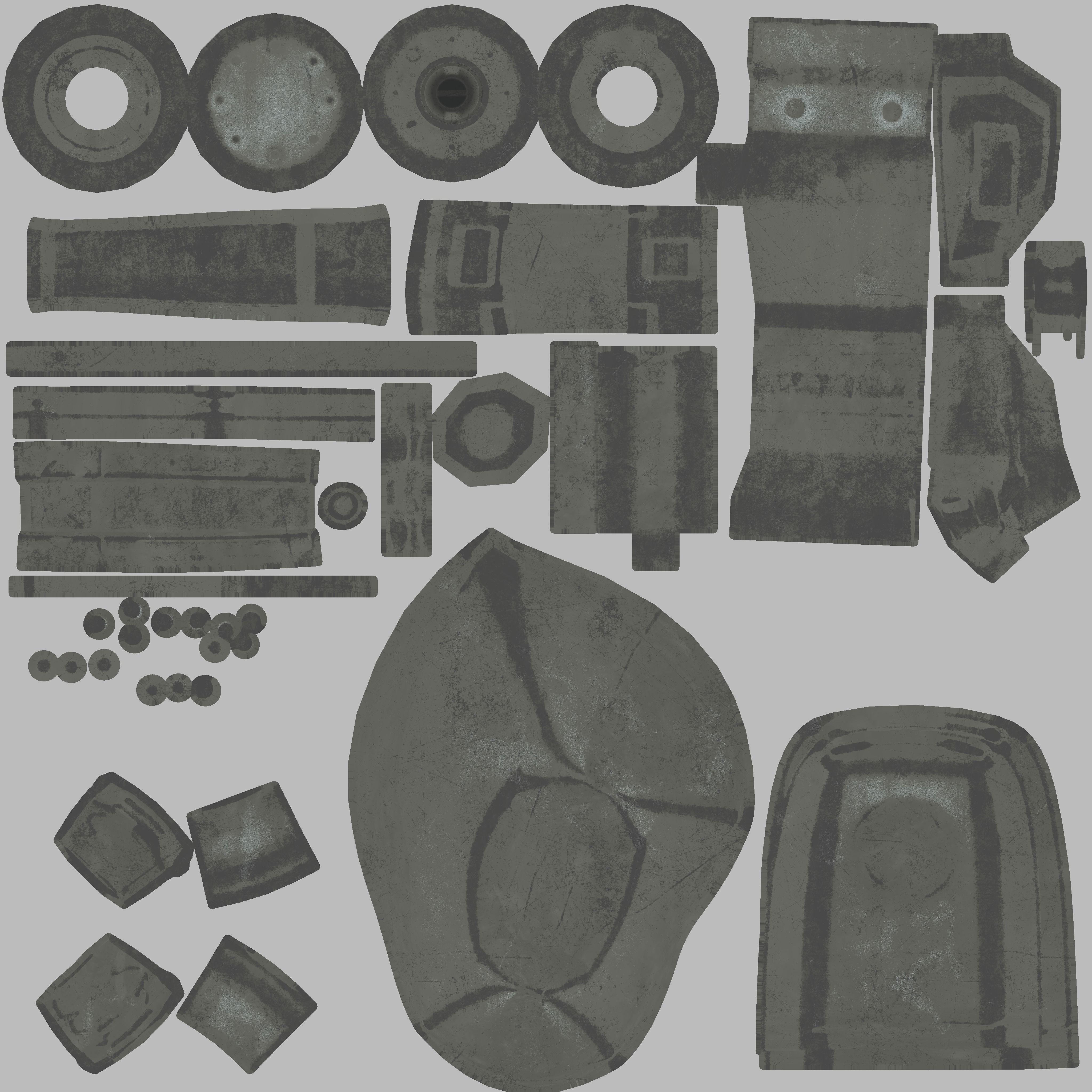 Spider Robot Low-poly 3D model_27