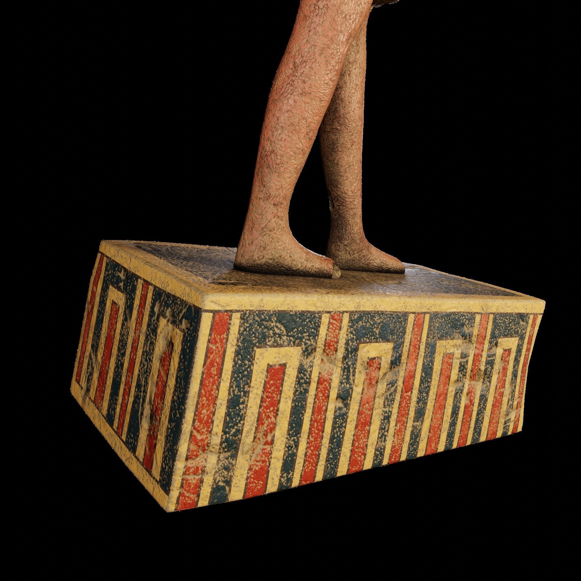 Egyptian Anubis Statue Low-poly 3D model_23