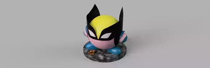Kirby absorbs Marvel Comics Wolverine Logan 3D model