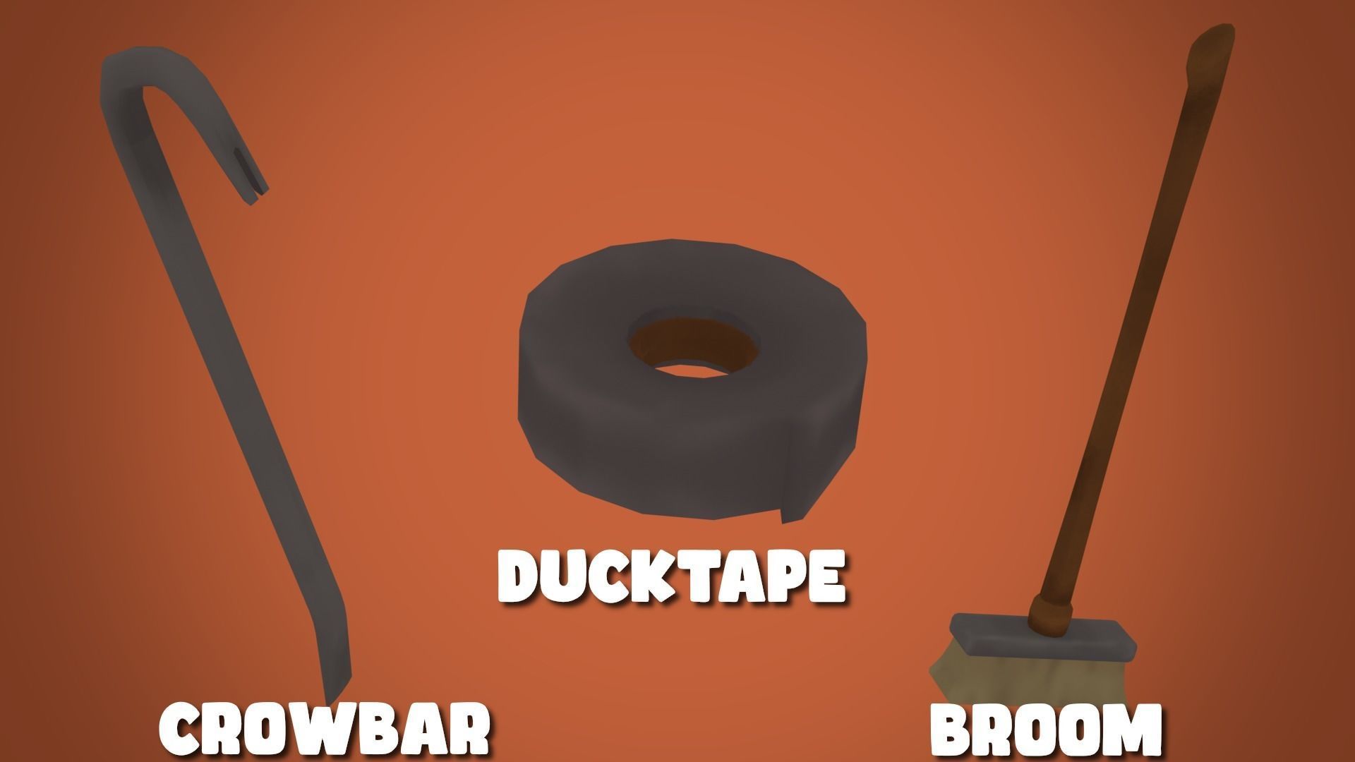 Adventurous - Tools Low-poly 3D model_4