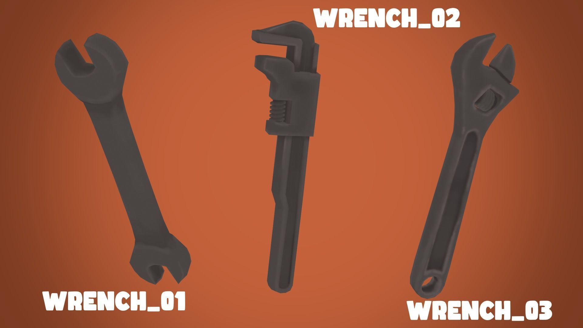 Adventurous - Tools Low-poly 3D model_11