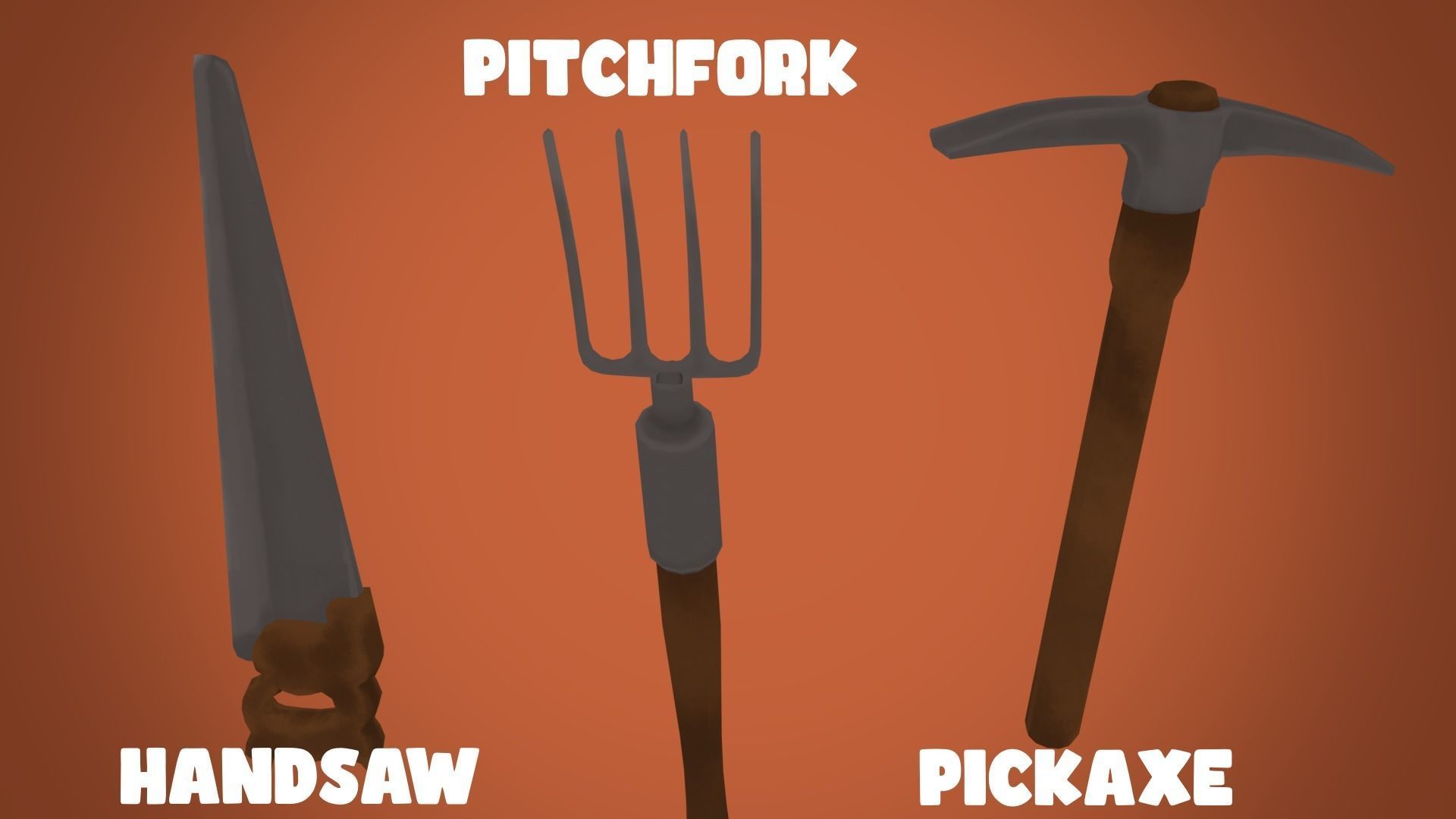 Adventurous - Tools Low-poly 3D model_2