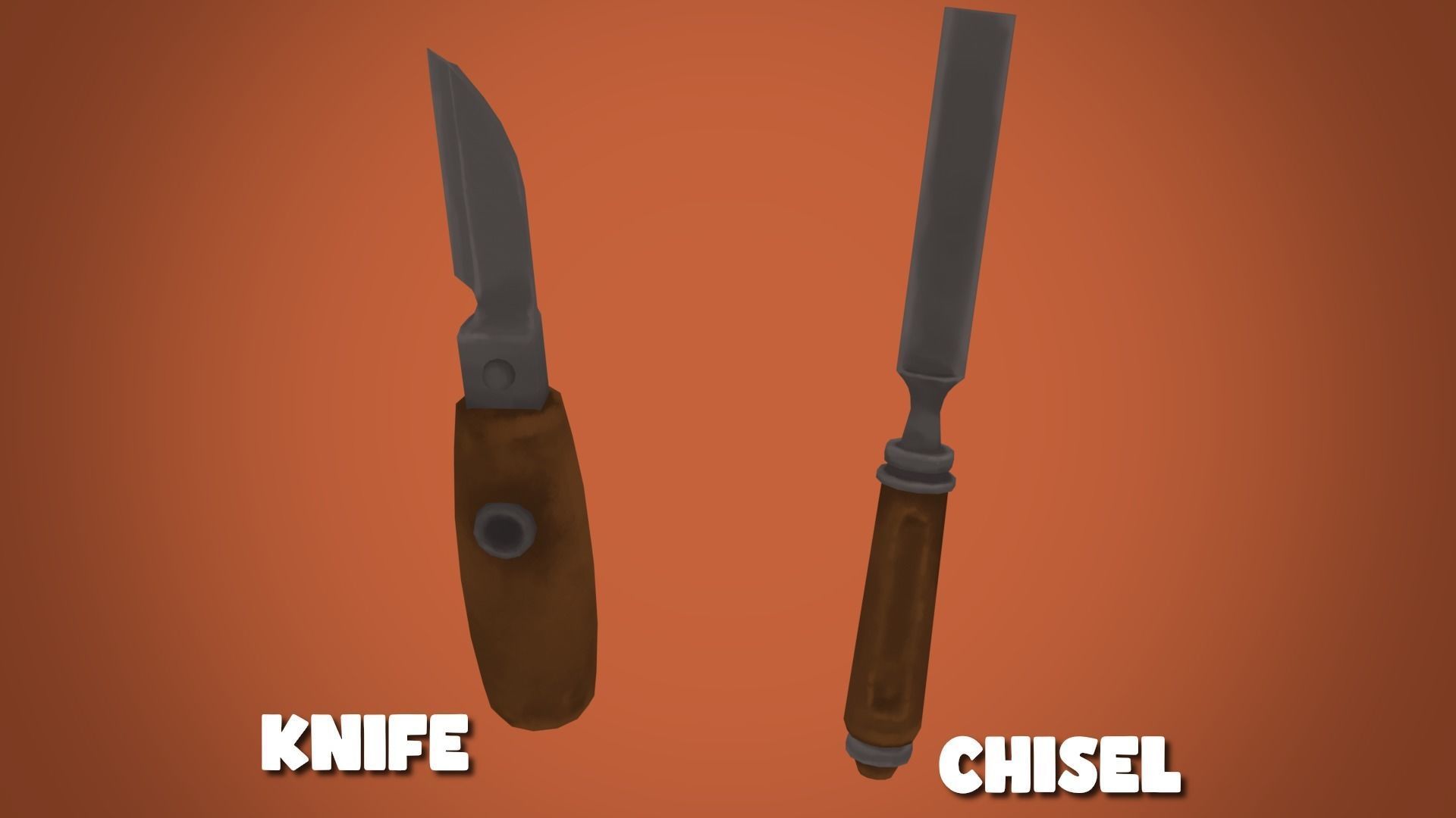 Adventurous - Tools Low-poly 3D model_5
