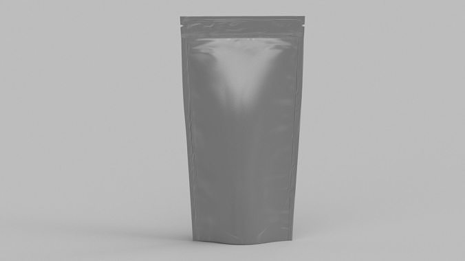 Metalic food packaging v2 PBR 3D model 4