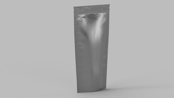 Metalic food packaging v2 PBR 3D model 6
