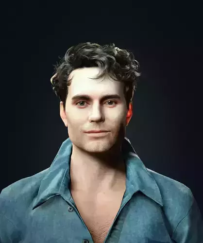 Henry Cavill 3D Model - Hyper Realistic - Low Poly