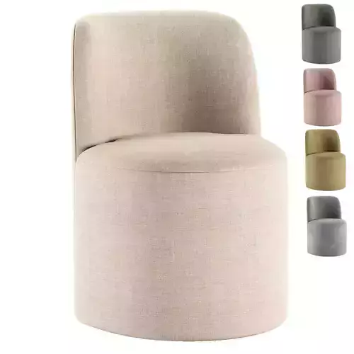 Jessa Dining Chair in Linen - Threshold Low-poly 3D model