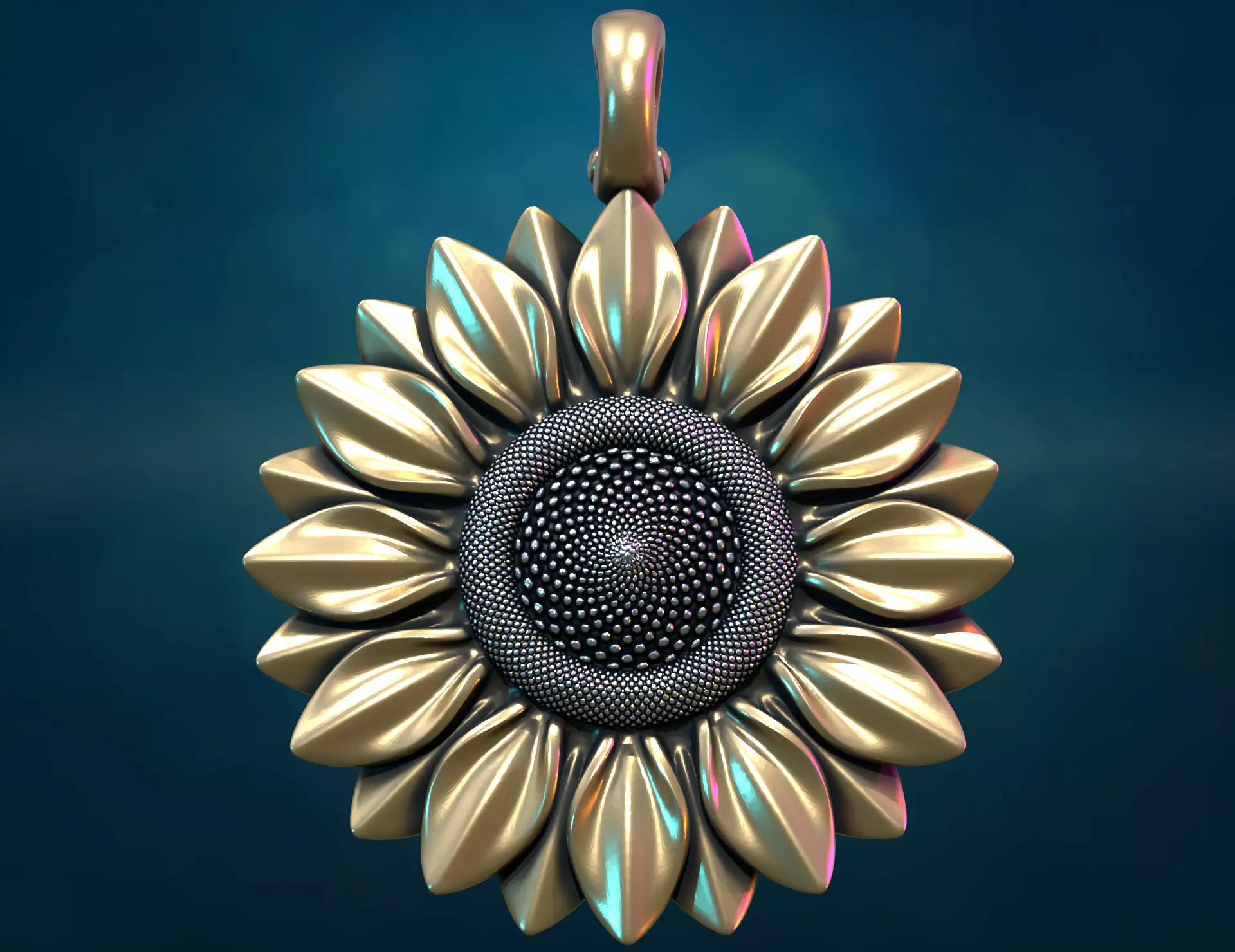 Sun Flower 3D print model_0