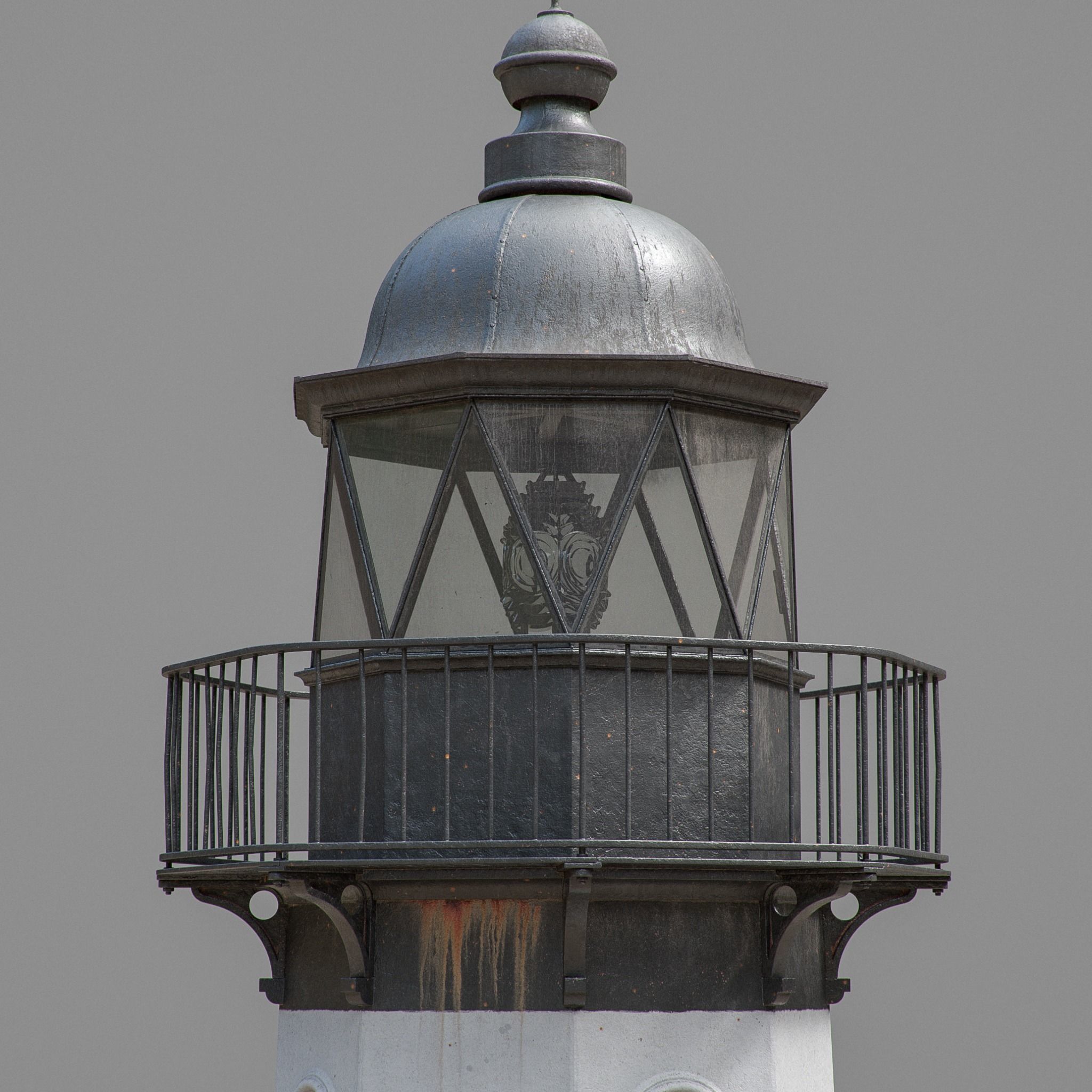 Old Metal Lighthouse 3D model_1