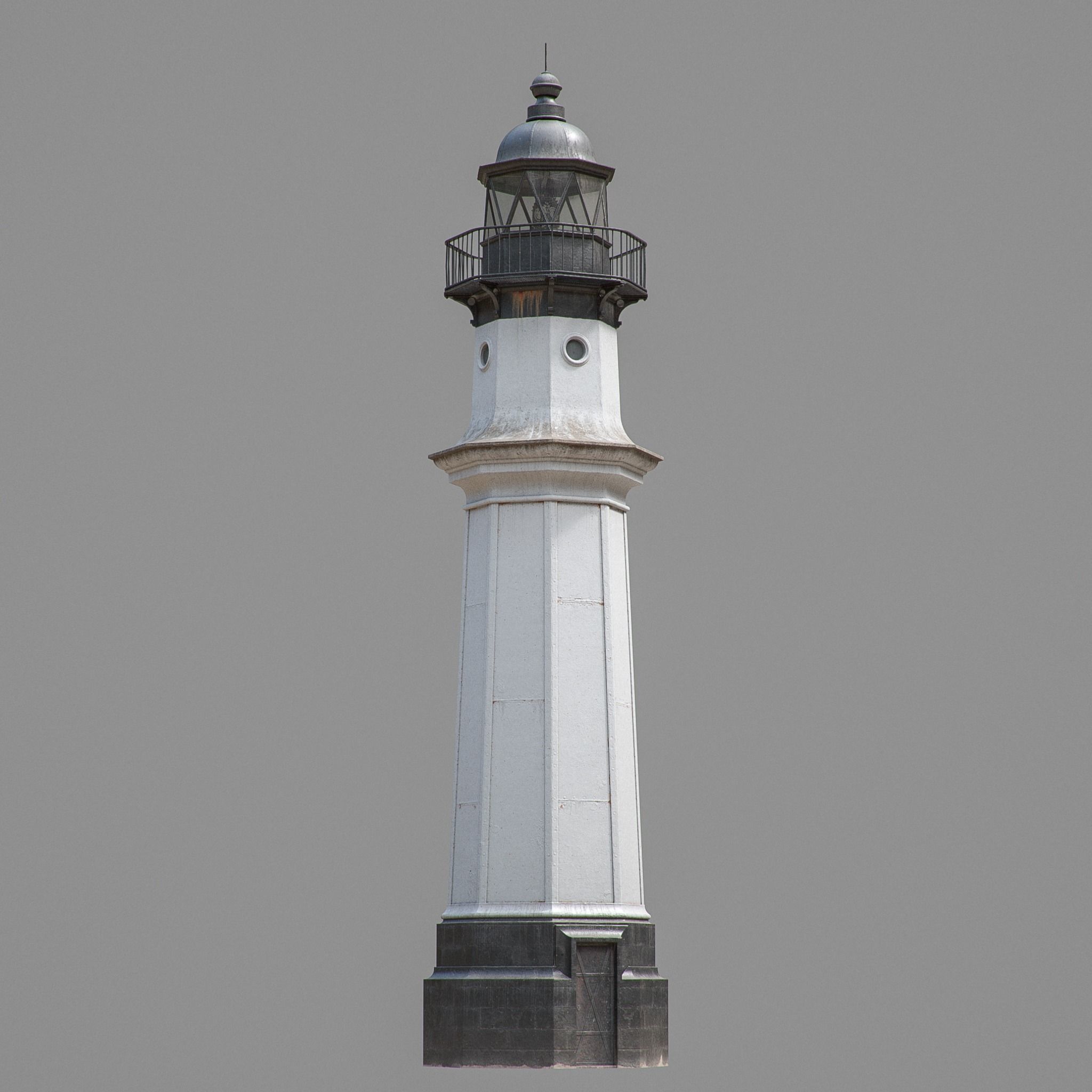Old Metal Lighthouse 3D model_2
