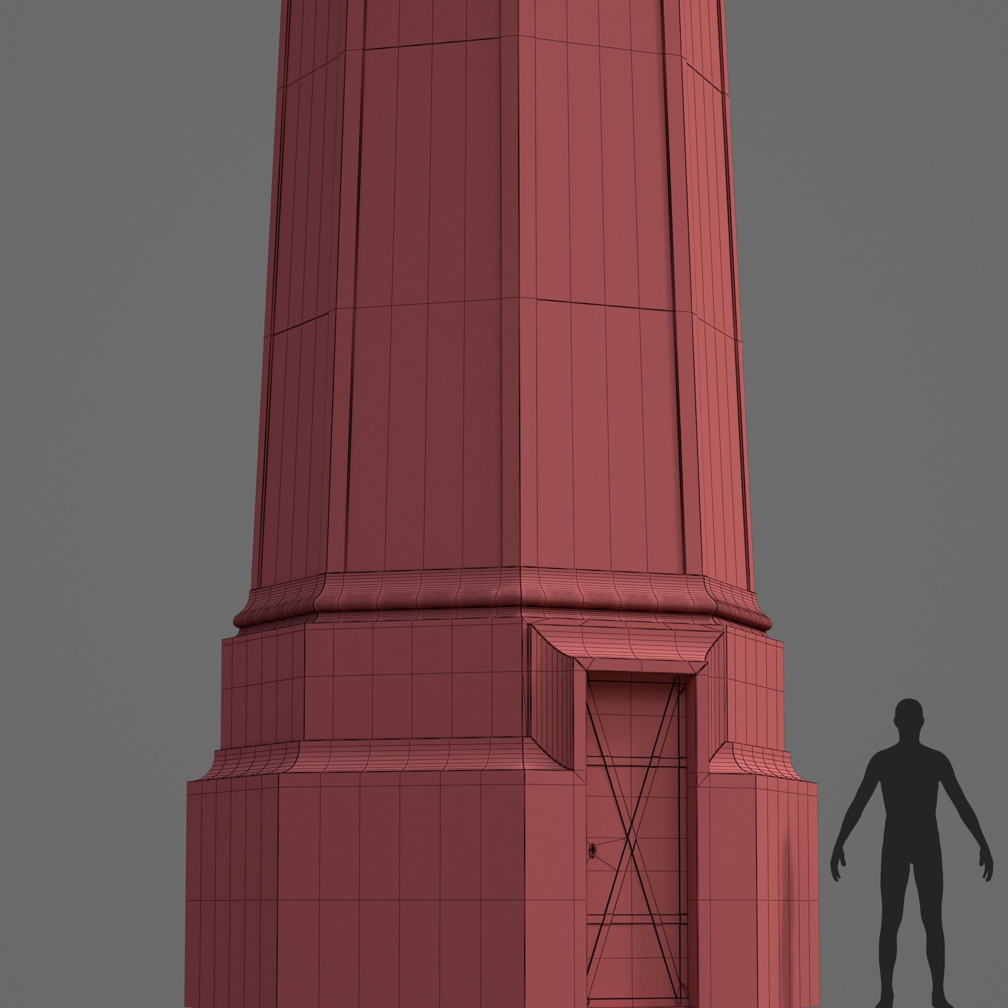 Old Metal Lighthouse 3D model_6