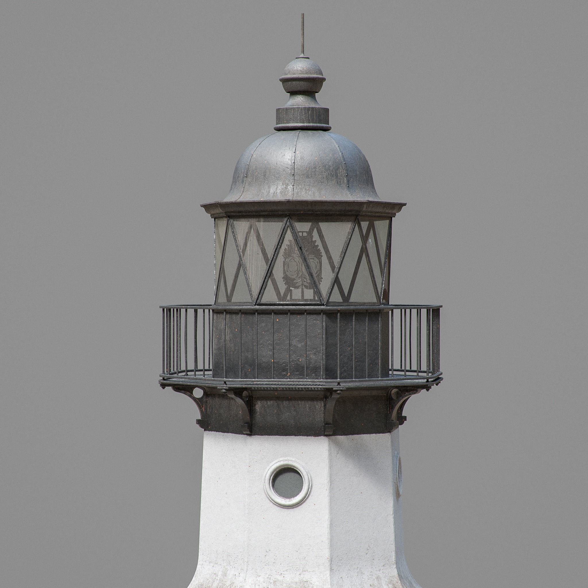Old Metal Lighthouse 3D model_4