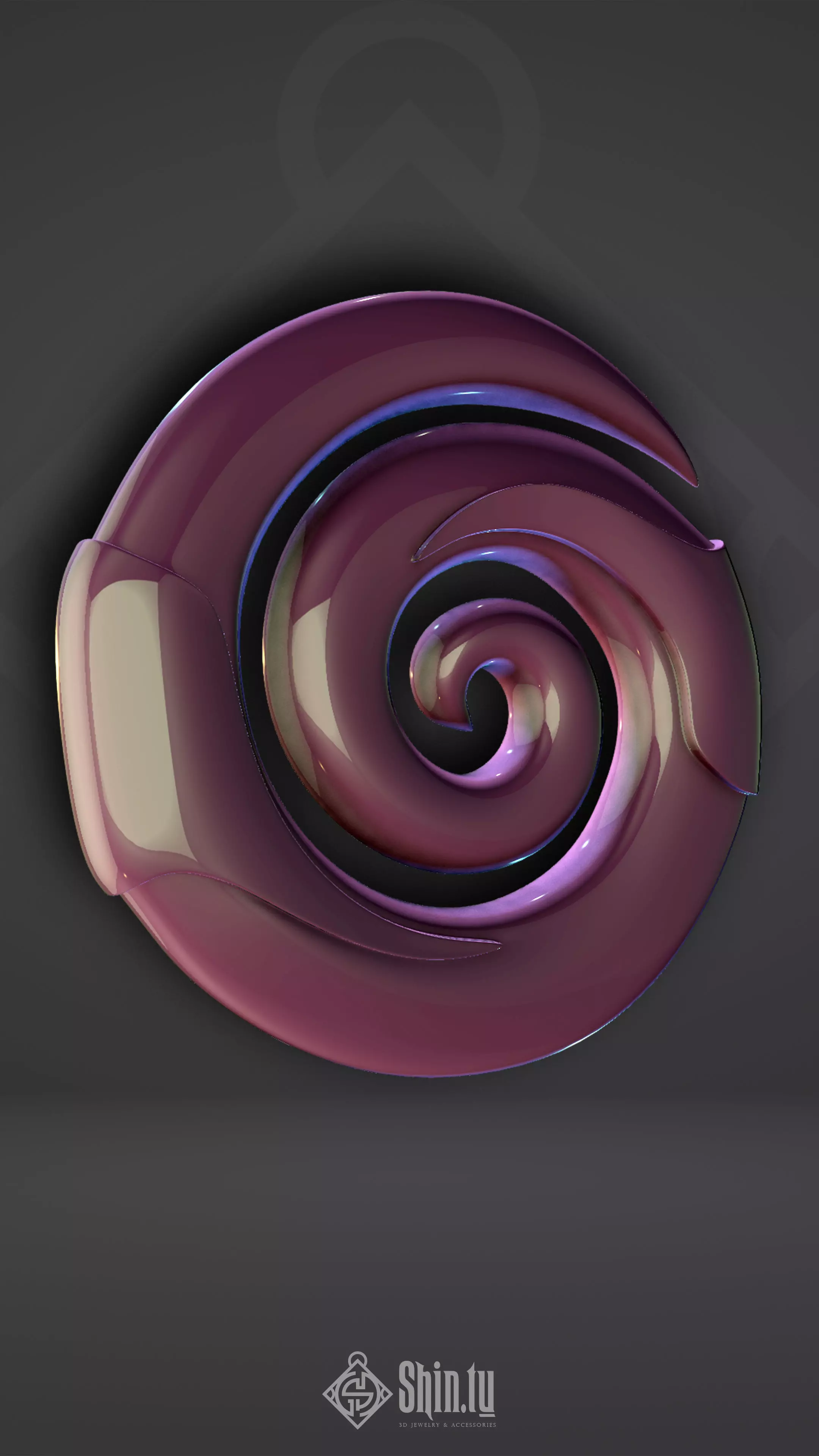 Maori Circle of Life Pendant 3D print model