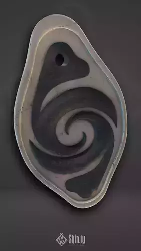 Majestic Maori Ocean Eye Pendant 3D print model