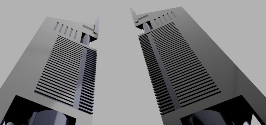 3D Printable Emirates Towers - Iconic Dubai Skyscraper Model 3D print model_2
