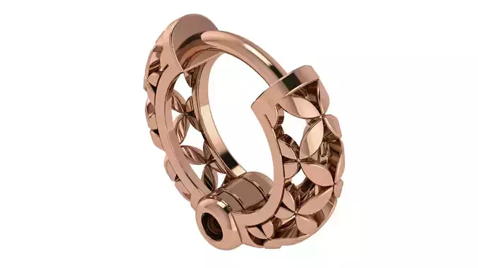 Wire Mesh Plain Gold Hoops Earrings