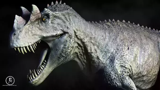 Ceratosaurus Low-poly 3D model