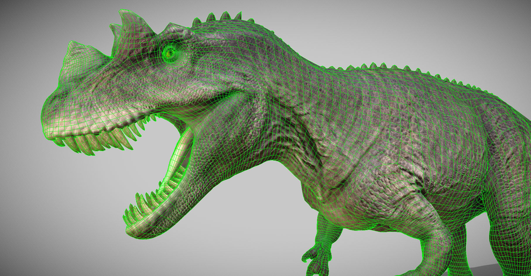 Ceratosaurus Low-poly 3D model_4