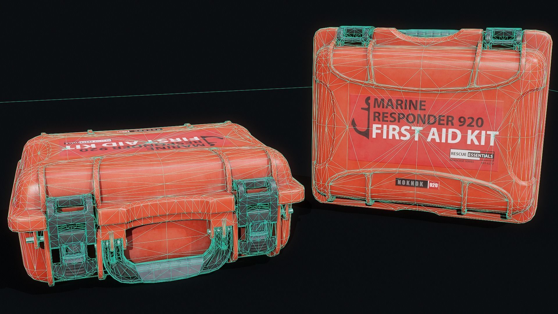 First aid kit low poly  Low-poly 3D model_4