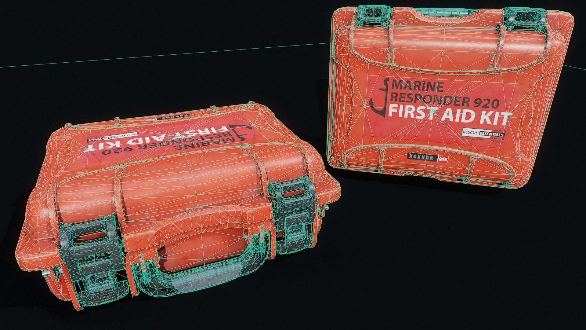 First aid kit low poly  Low-poly 3D model_3