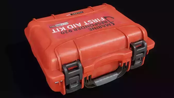 First aid kit low poly  Low-poly 3D model