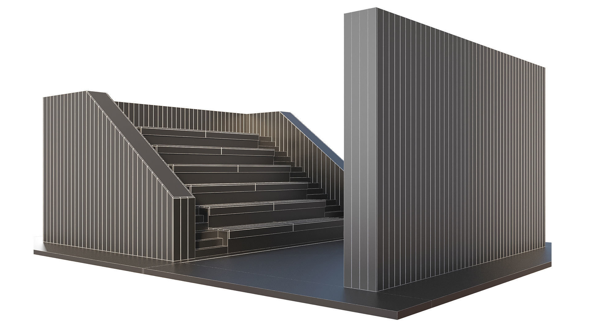 Open air cinema 3D model_12