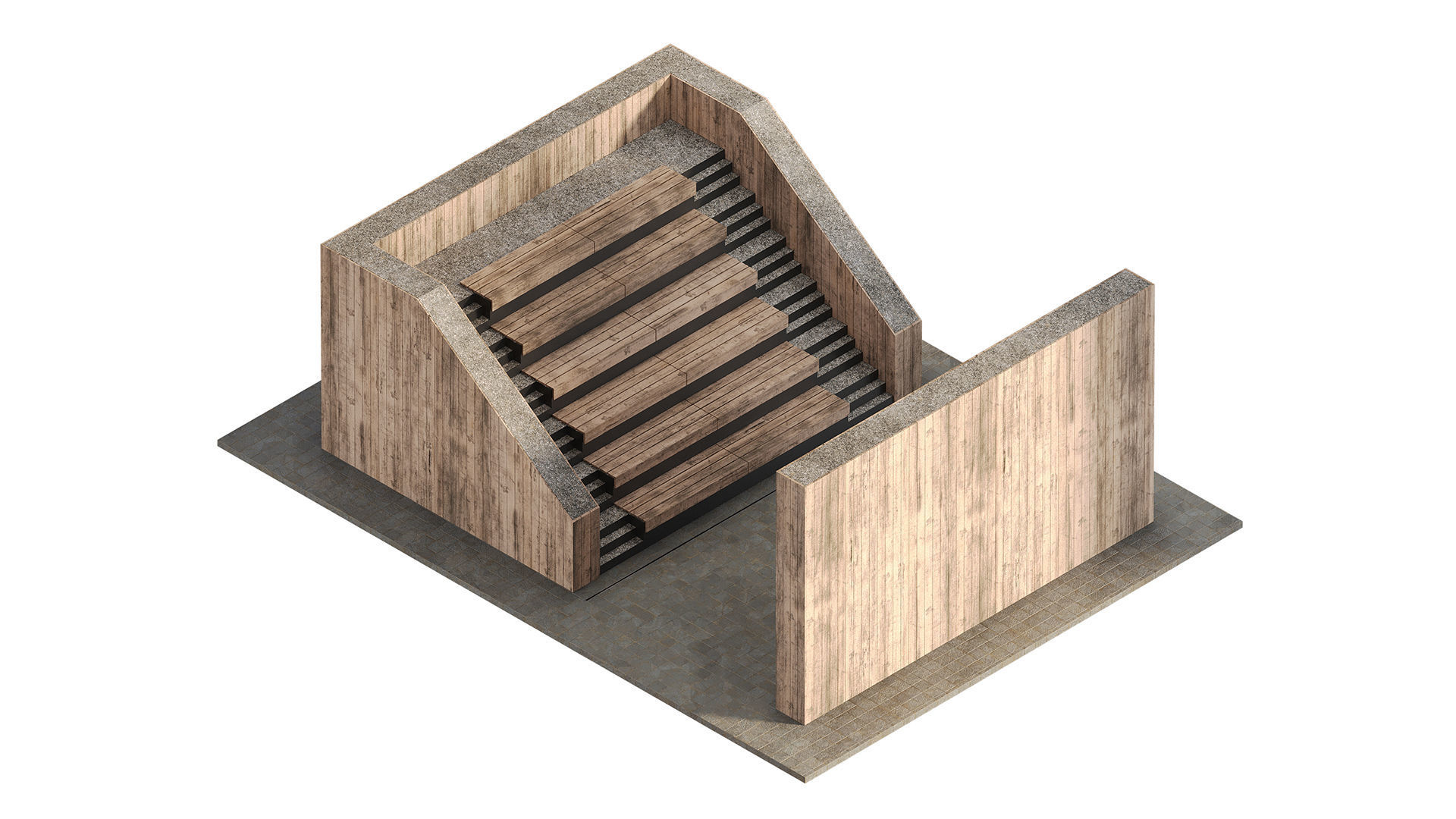 Open air cinema 3D model_3