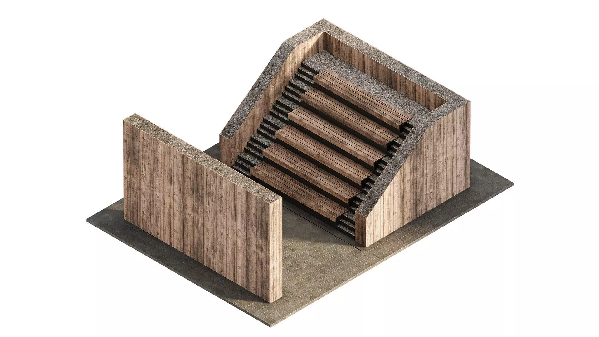 Open air cinema 3D model_0