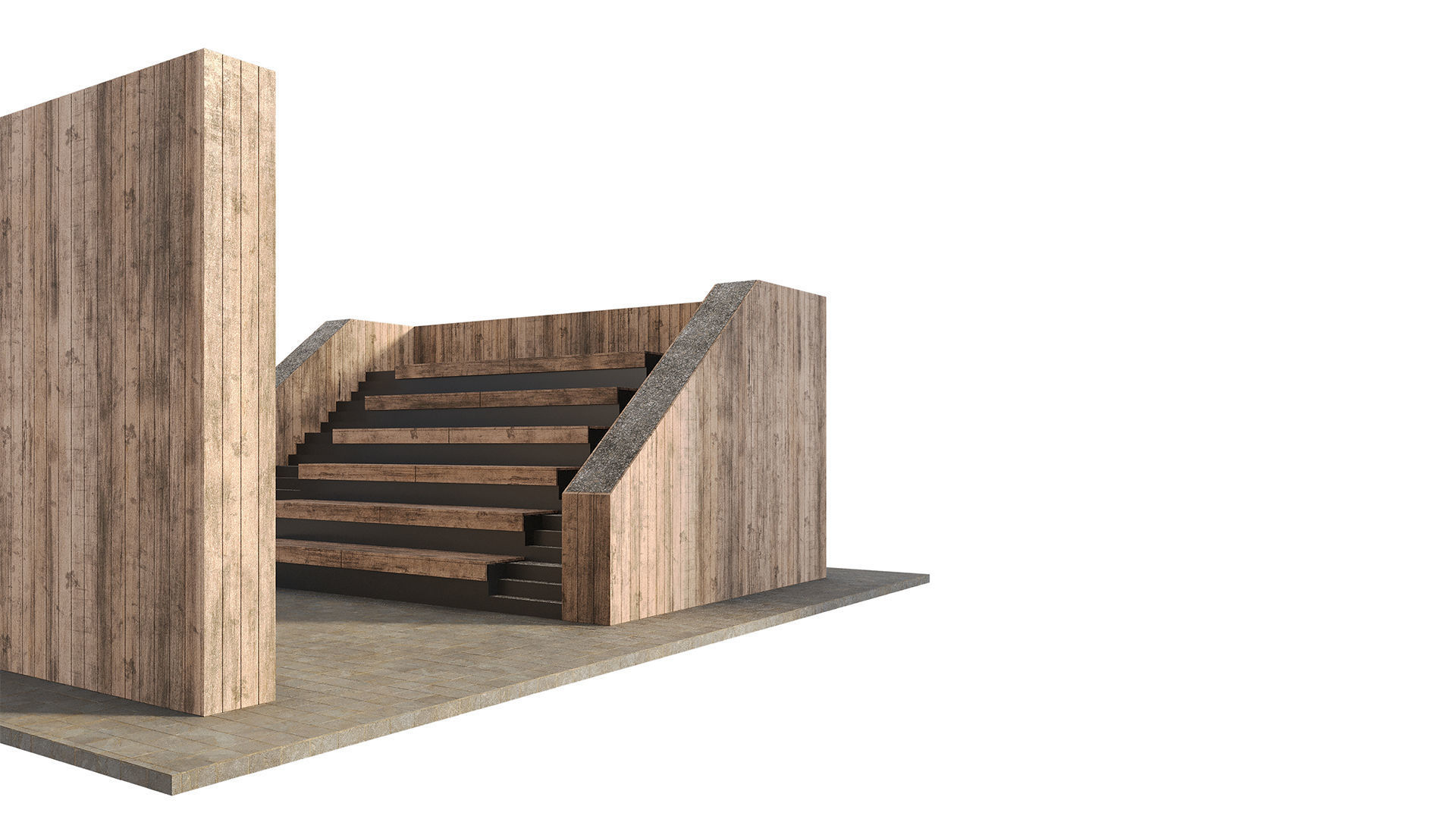 Open air cinema 3D model_4